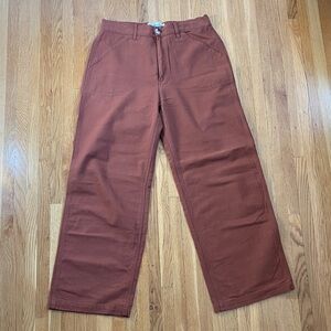 Women's Wide Leg Rust Pants